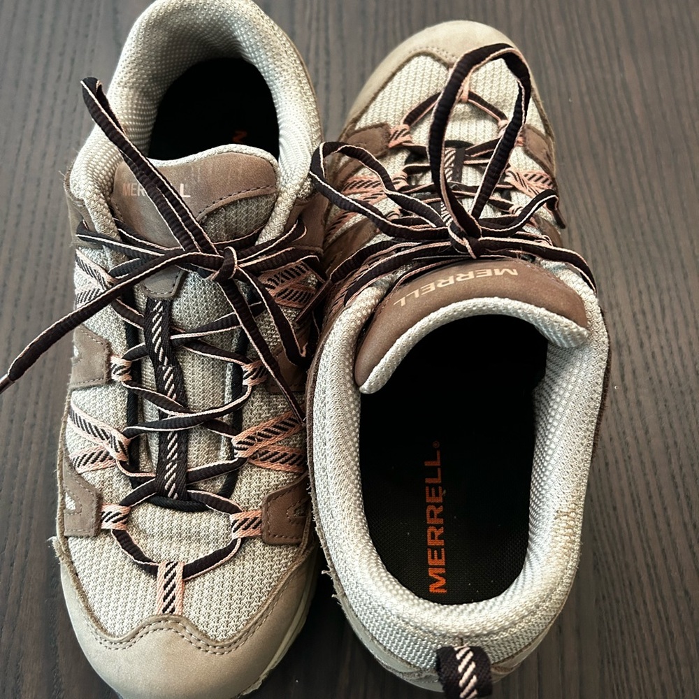 Merrell Women's Ankle Boots (Size 9) - Brown and Cream